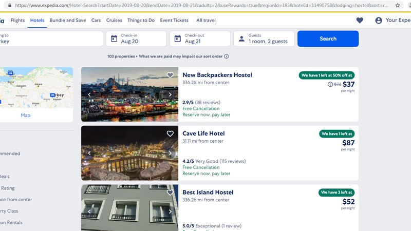 رزرو هتل ارزان در ترکیه