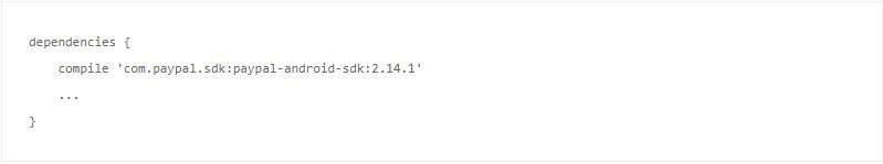 پرداخت پی پال با استفاده از برنامه اندروید 1