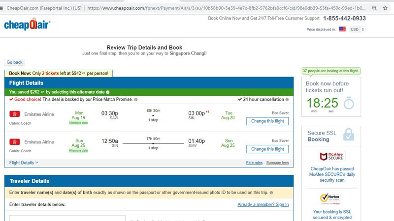 رزرو بلیط هواپیما و هتل در سایت چیپ ایر