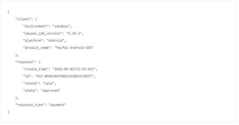 پرداخت پی پال با استفاده از برنامه اندروید 9