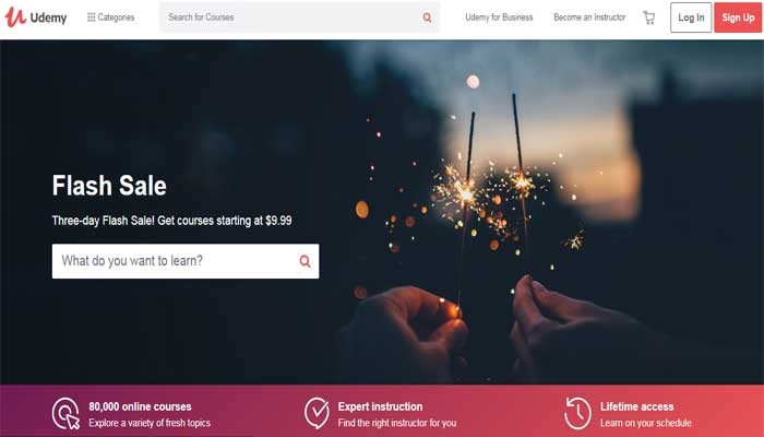 وب سایت آموزشی Udemy