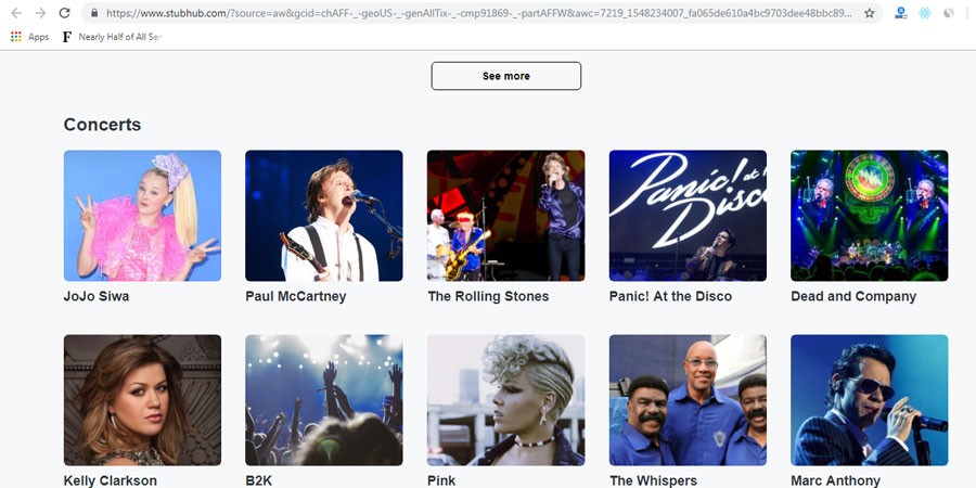 بلیط کنسرت‌ های خارجی