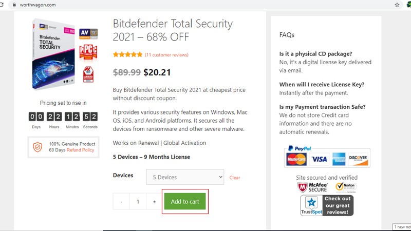 گام سوم خرید WorthWagon