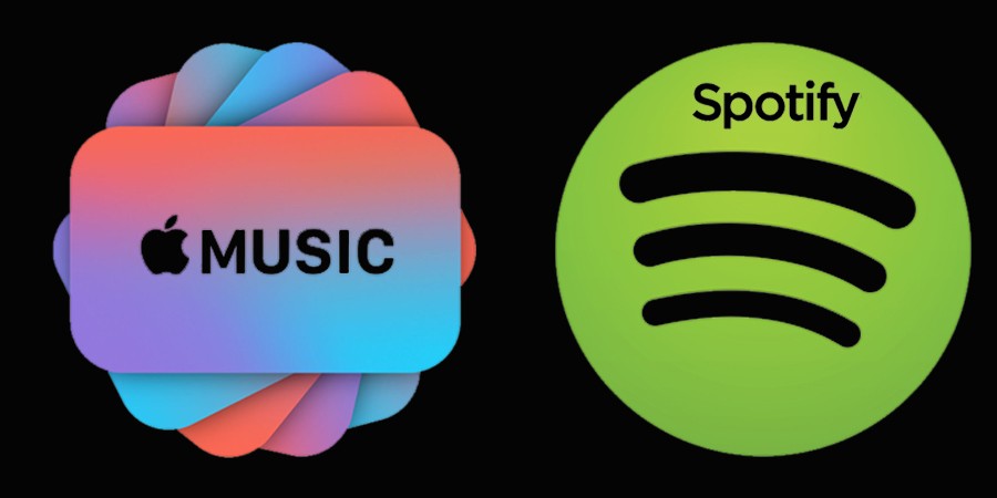 اپل موزیک (Apple Music) و اسپاتیفای (Spotify)