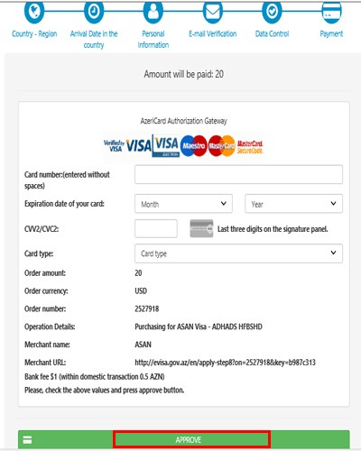 ویزای الکترونیکی آذربایجان (e-visa)
