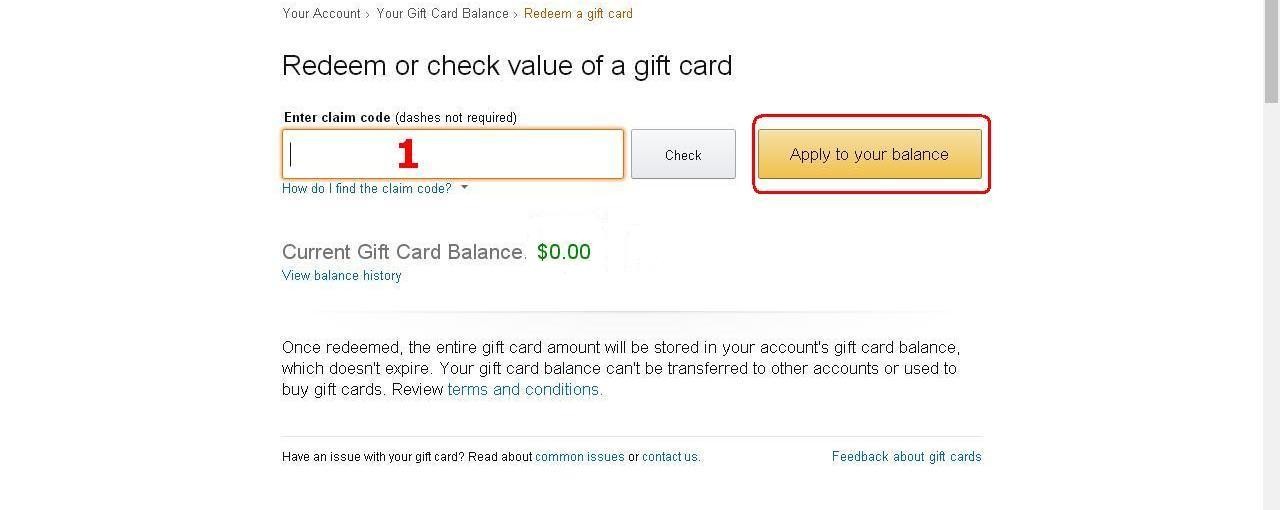 Apply to your balance