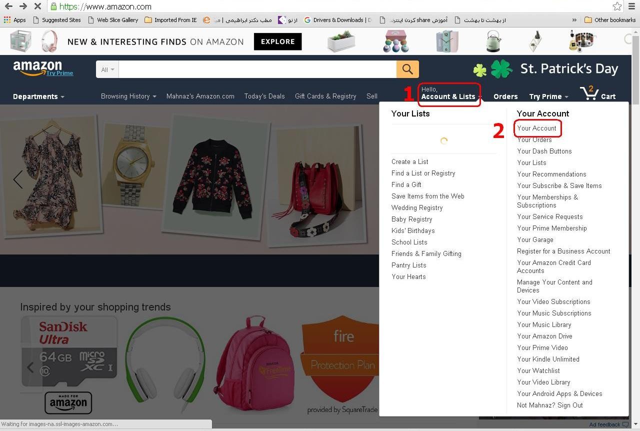 نحوه شارژ اکانت آمازون با استفاده از گیفت کارت