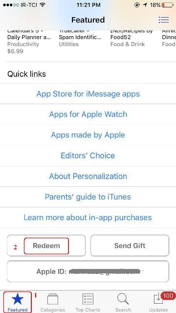 آموزش شارژ اپل آیدی با گیفت کارت آی تیونز 
