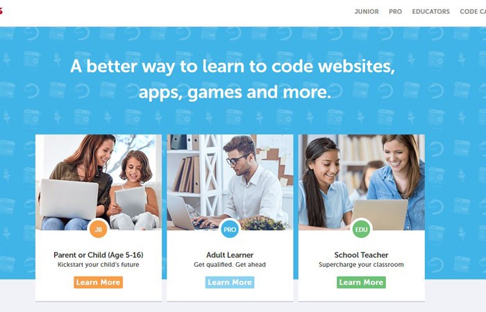سایت آموزشی codeavengers