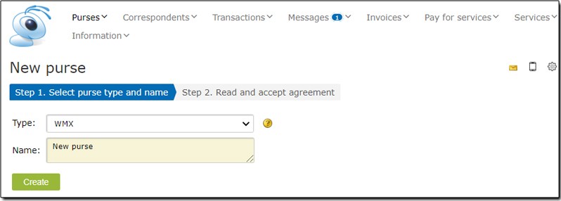 ساخت کیف پول وب مانی در WM Keeper WebPro