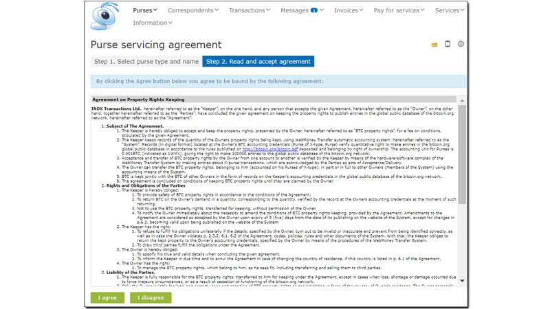 ایجاد کیف پول وب مانی در WM Keeper WebPro