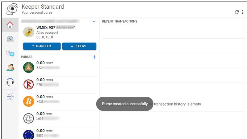 نحوه ساخت کیف پول وب مانی در WebMoney Keeper Standard