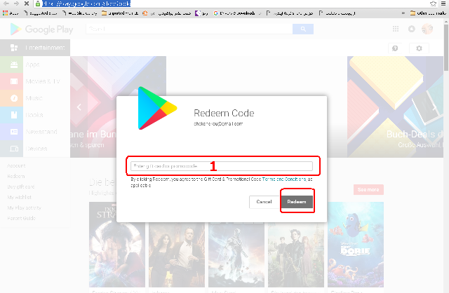در سایت گوگل پلی حساب خود را شارژ کنید