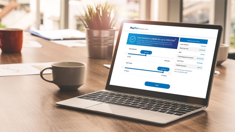 وام تجاری پی پال (PayPal) در کانادا