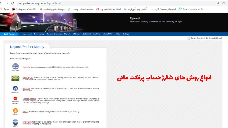 انواع روش های شارژ حساب پرفکت مانی