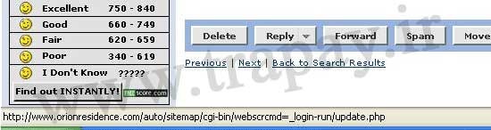 گام دوم در هک حساب پی پال به روش فیشینگ
