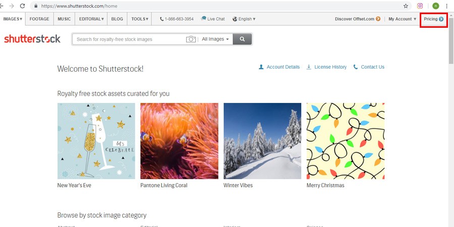 اکانت شاتراستوک (shutterstock)