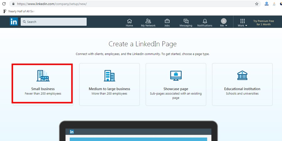 اکانت تجاری در لینکدین (linkedIn)
