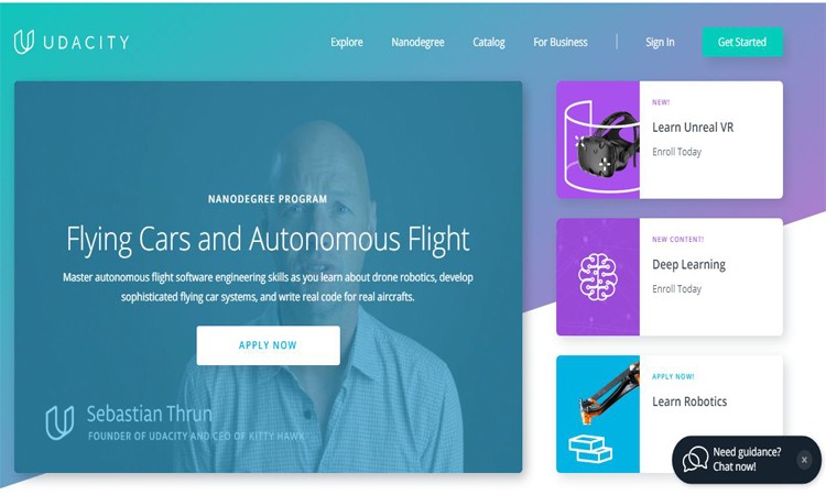 سایت آموزشی udacity