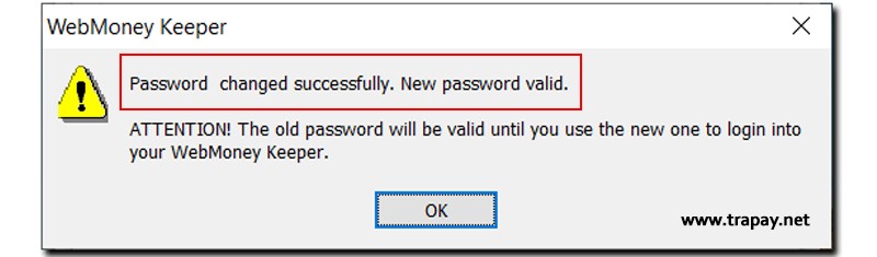 تغییر رمز وب مانی در وب مانی کیپر وین پرو