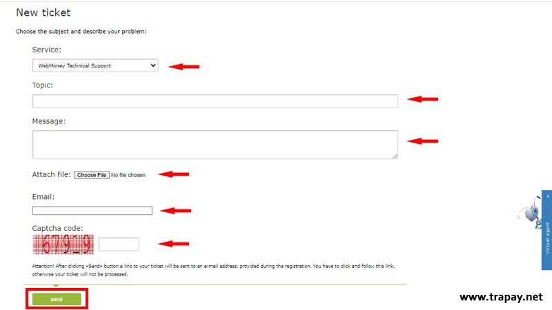 ارتباط با پشتیبانی وب مانی