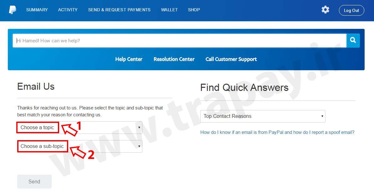 تغییر حساب بیزینس به پریمیر در پی پال
